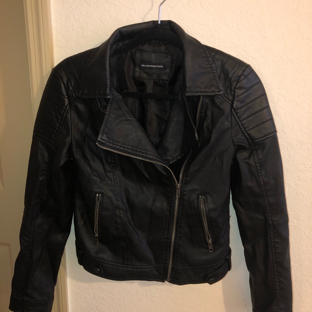 Brandy Melville Black Leather Jacket